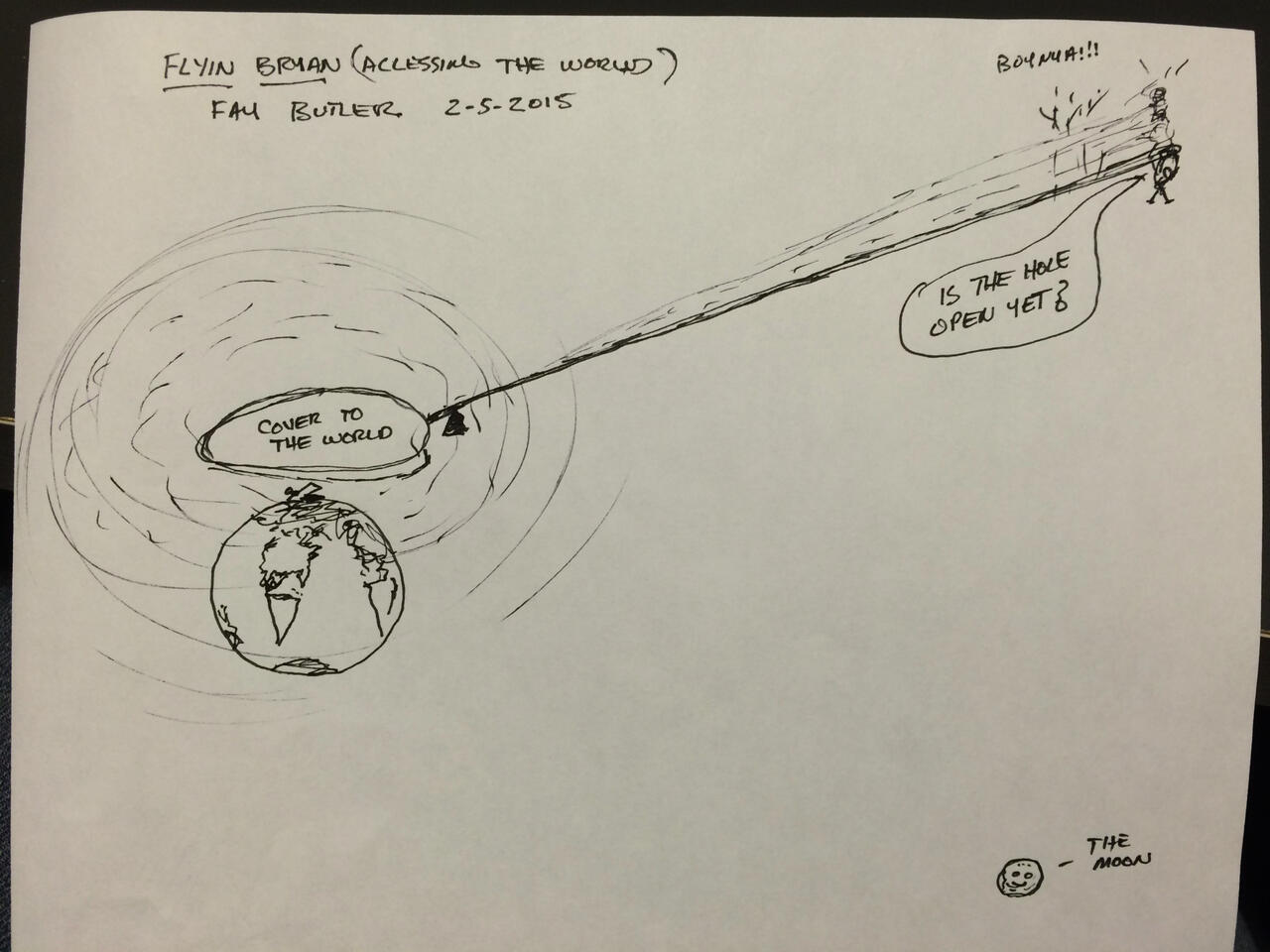 Flyin Brian lid to the world